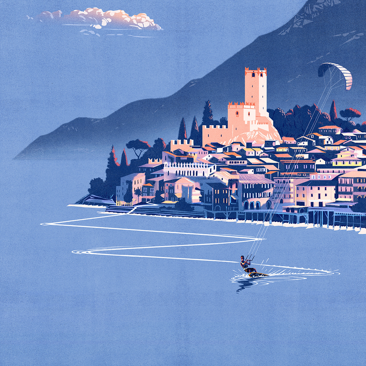 July illustration: Malcesine (Veneto)