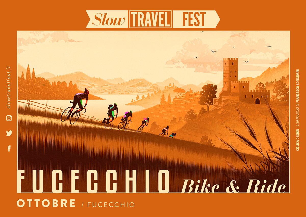 Bike & Ride Festival flyer layout