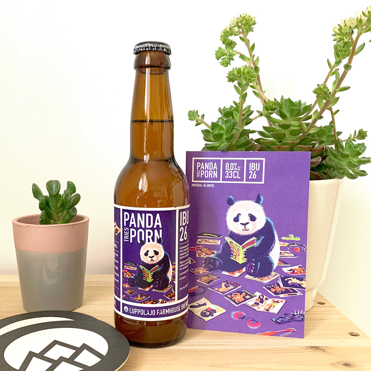 Beer Label Design and Postcard