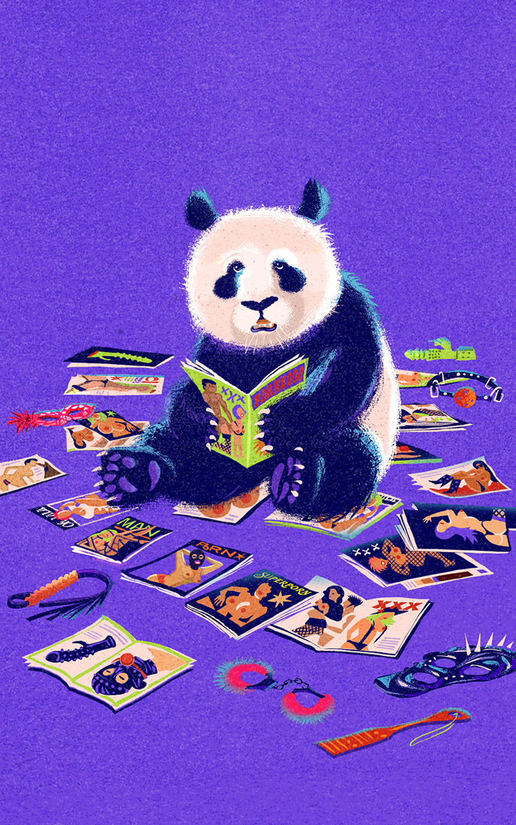 "Panda" label illustration, Imperial blanche, 8,5%