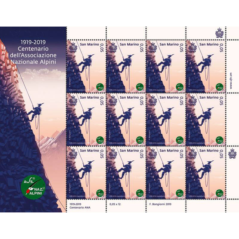 San Marino Sheet of stamps