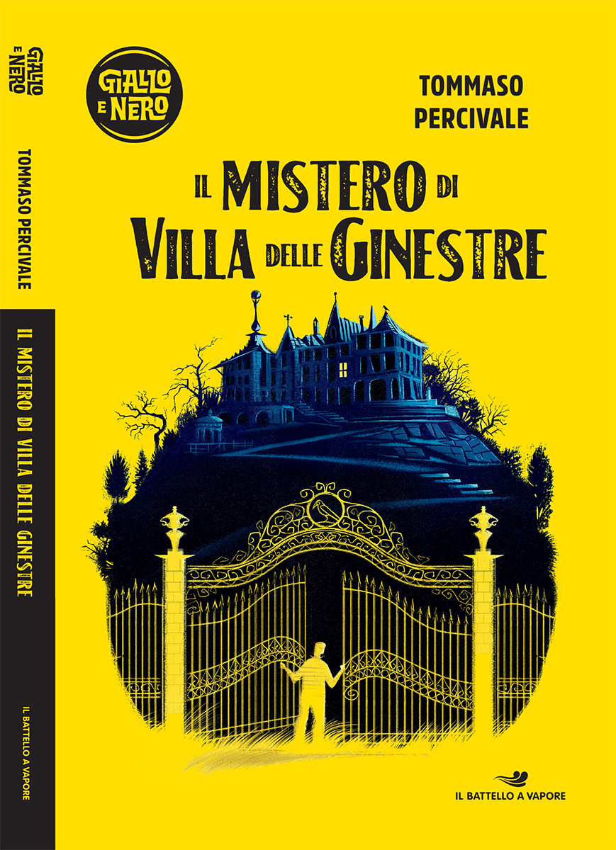 "The mystery of Villa delle Ginestre" Book cover (Il mistero di Villa delle Ginestre) from the series Giallo e Nero