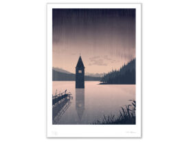 Il campanile del lago di Resia / The submerged ancient village of Curon in Trentino Alto Adige (Südtirol)