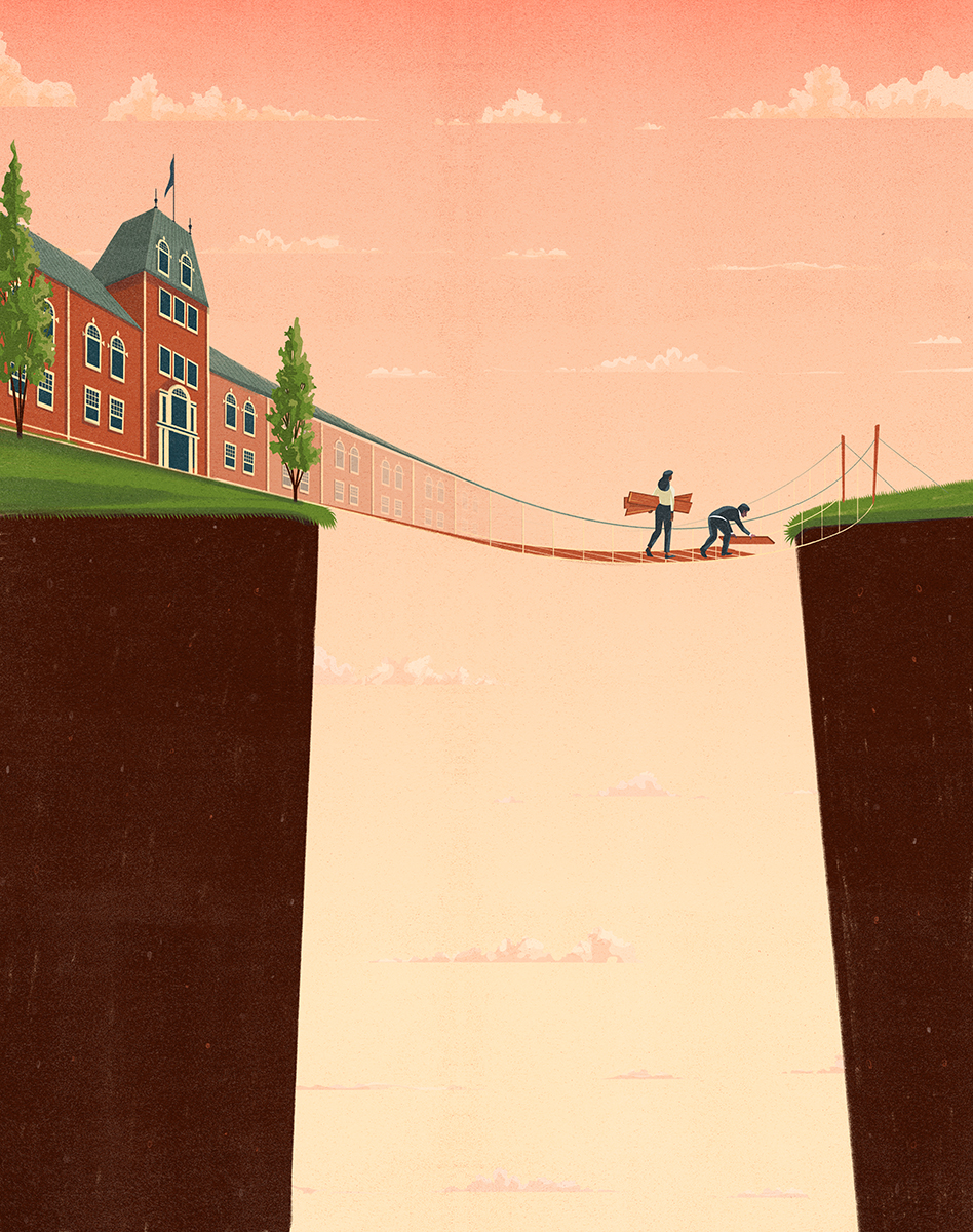 Full page illustration "Importance Of School"