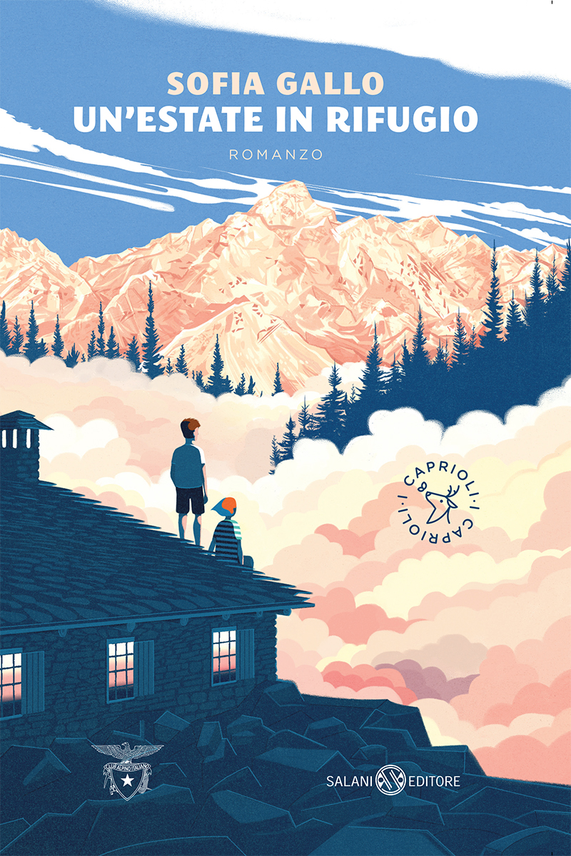 "Un’estate in rifugio" (A summer in a mountain hut) illustrated book cover